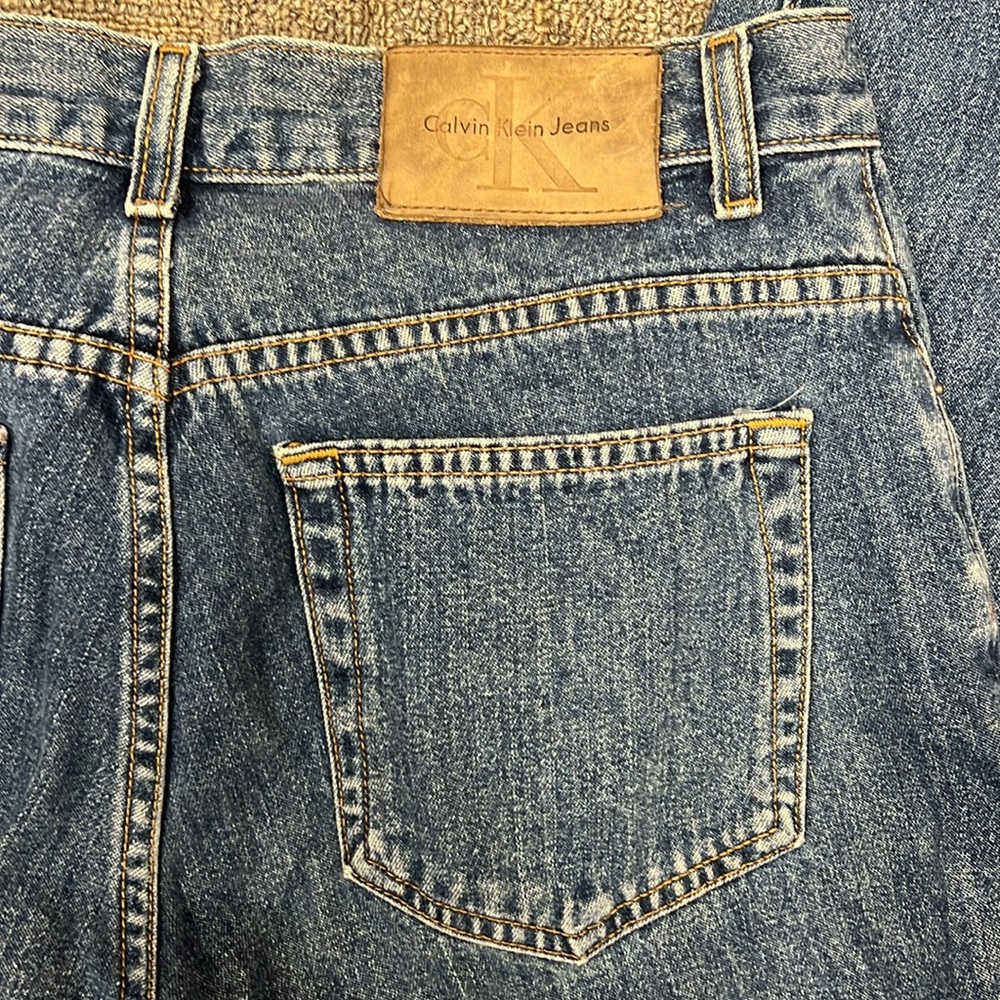 Vintage Calvin Klein Blue Denim Jeans Size 8 - Picture 6 of 6